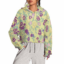 Charger l'image dans la galerie, Sweat à capuche court sans ourlet pour femme MXU022 personnalisé avec photo texte prénom (conception une image)