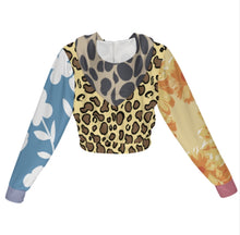 Charger l'image dans la galerie, Sweat à capuche court zippé classique pour femme ZRF personnalisée avec prénom motif texte (conception multi-images)