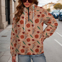 Charger l'image dans la galerie, Sweat à capuche double épaisseur avec poches (doublé) pour femme MWL683 personnalisé avec photo texte prénom (conception une image)