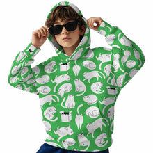 Charger l'image dans la galerie, Sweat à capuche enfant sans cordon SDS127 personnalisé avec photo texte prénom (conception une image)