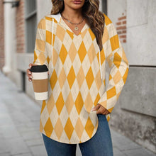 Charger l'image dans la galerie, Sweat à capuche femme manches longues col V C19H personnalisé avec photo texte prénom (conception une image)