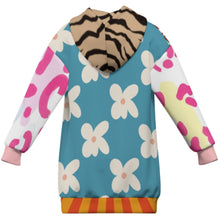 Charger l'image dans la galerie, Sweat à capuche oversize pour enfants MWZXU037 personnalisée avec prénom motif texte (conception multi-images)