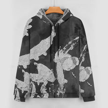 Charger l'image dans la galerie, Sweat à capuche en peluche double couche pour hommes veste à capuche zippée sur le devant personnalisé avec photo motif texte (conception une image)