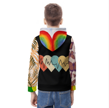 Charger l'image dans la galerie, Sweat à capuche fin et léger pour garçon A38H personnalisée avec prénom motif texte (conception multi-images)