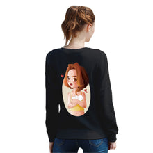 Charger l'image dans la galerie, Sweat shirt pull personnalisé femme avec photo texte (impression sur le dos)