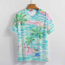 Charger l'image dans la galerie, T-shirt NT à manches courtes entièrement imprimé pour femmes et hommes personnalisé avec photo texte prénom (conception une image)