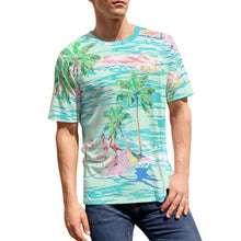 Charger l'image dans la galerie, T-shirt NT à manches courtes entièrement imprimé pour femmes et hommes personnalisé avec photo texte prénom (conception une image)