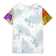 Charger l'image dans la galerie, T-shirt à manches courtes à col incliné à cinq boutons XVK pour femme personnalisée avec prénom motif texte (conception multi-images)