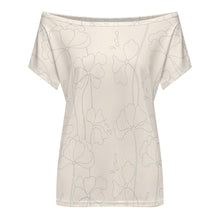 Charger l'image dans la galerie, T-shirt à manches courtes à épaules dénudées pour femme LM076 personnalisée avec prénom motif texte (conception une image)