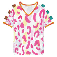 Charger l'image dans la galerie, T-shirt à manches courtes et épaules dénudées pour femme LM077 personnalisée avec prénom motif texte (conception multi-images)