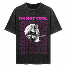 Charger l'image dans la galerie, T-shirt à manches courtes rétro délavé à épaules tombantes personnalisé avec photo texte prénom