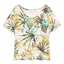 Charger l'image dans la galerie, T-shirt ample à col en V pour femme NT65 personnalisé avec photo texte prénom (conception une image)