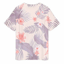 Charger l'image dans la galerie, T-shirt ample à col ras du cou et manches en feuille de lotus pour femme NT103 personnalisé avec photo texte prénom (conception une image)