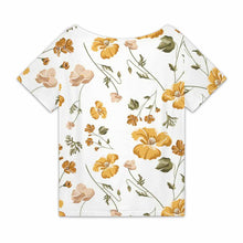 Charger l'image dans la galerie, T-shirt col V devant incliné décontracté à manches courtes DVL personnalisé avec photo texte prénom (conception une image)