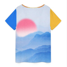 Charger l'image dans la galerie, T-shirt col V manches courtes femme VDT taille S à 5XL personnalisée avec prénom motif texte (conception multi-images)