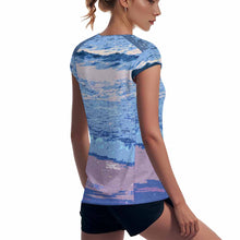 Charger l'image dans la galerie, T-shirt de sport femme à séchage rapide MWL547 personnalisé avec photo texte prénom