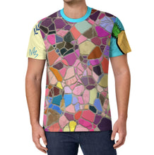 Charger l'image dans la galerie, T-shirt homme en soie glacée OMDT01 personnalisée avec prénom motif texte (conception multi-images)