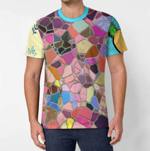 Charger l'image dans la galerie, T-shirt homme en soie glacée OMDT01 personnalisée avec prénom motif texte (conception multi-images)