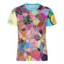 Charger l'image dans la galerie, T-shirt homme en soie glacée OMDT01 personnalisée avec prénom motif texte (conception multi-images)