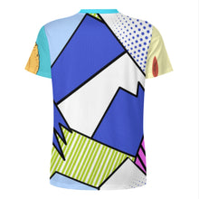 Charger l'image dans la galerie, T-shirt homme en soie glacée OMDT01 personnalisée avec prénom motif texte (conception multi-images)