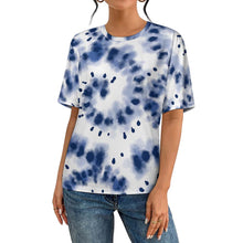 Charger l'image dans la galerie, T-shirt coupe classique à manches courtes et col rond NT pour femmes et hommes personnalisé avec photo texte prénom (conception une image)