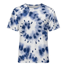 Charger l'image dans la galerie, T-shirt coupe classique à manches courtes et col rond NT pour femmes et hommes personnalisé avec photo texte prénom (conception une image)