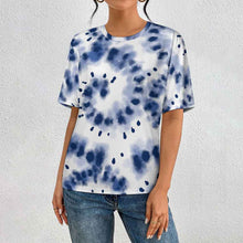 Charger l'image dans la galerie, T-shirt coupe classique à manches courtes et col rond NT pour femmes et hommes personnalisé avec photo texte prénom (conception une image)