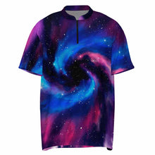 Charger l'image dans la galerie, T-shirt de course pour hommes à manches courtes avec zip MXLD005 personnalisé avec photo texte prénom