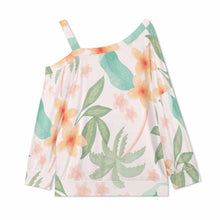 Charger l'image dans la galerie, T-shirts pour femmes A11L col incliné ample manches longues épaules dénudées personnalisé avec photo texte prénom (conception une image)