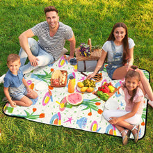 Charger l'image dans la galerie, Tapis de pique-nique pliable pour sac à main style fermeture éclair personnalisé avec photo texte prénom