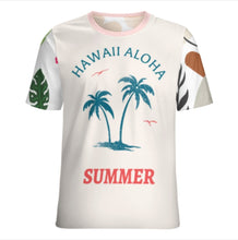 Charger l'image dans la galerie, Tee NT unisexe col rond coupe régulière à manches courtes personnalisée avec prénom motif texte (conception multi-images)