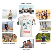 Charger l'image dans la galerie, Tee NT unisexe col rond coupe régulière à manches courtes personnalisée avec prénom motif texte (conception multi-images)