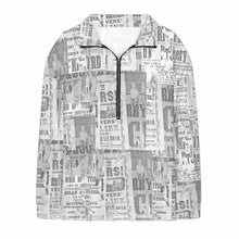 Charger l'image dans la galerie, Top décontracté à manches longues et col en V NT53 avec zip pour femme personnalisé avec photo texte prénom (conception une image)