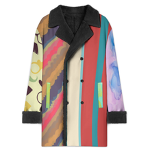 Charger l'image dans la galerie, Trench-coat croisé pour homme avec col costume MWL510 personnalisée avec prénom motif texte (conception multi-images)