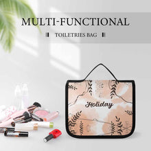 Charger l'image dans la galerie, Trousse de toilette suspendue avec crochet en S et poignée trousse de toilette entièrement imprimée personnalisé avec photo texte prénom