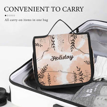 Charger l'image dans la galerie, Trousse de toilette suspendue avec crochet en S et poignée trousse de toilette entièrement imprimée personnalisé avec photo texte prénom