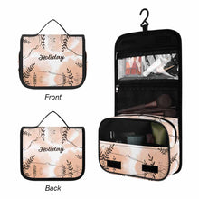 Charger l'image dans la galerie, Trousse de toilette suspendue avec crochet en S et poignée trousse de toilette entièrement imprimée personnalisé avec photo texte prénom