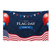 Charger l'image dans la galerie, Un drapeau avec un trou dans chaque coin personnalisée avec prénom motif texte