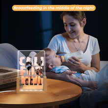 Charger l'image dans la galerie, Veilleuse en acrylique (base enfichable colorée) personnalisée avec prénom motif texte