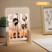 Charger l'image dans la galerie, Veilleuse en acrylique (base enfichable colorée) personnalisée avec prénom motif texte