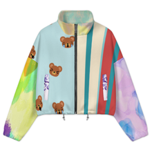 Charger l'image dans la galerie, Veste courte à capuche en polaire pour femme MWL476 personnalisée avec prénom motif texte (conception une image)