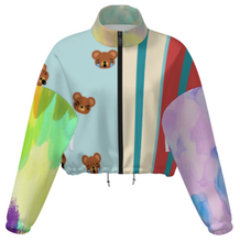 Charger l'image dans la galerie, Veste courte à capuche en polaire pour femme MWL476 personnalisée avec prénom motif texte (conception une image)