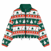 Charger l'image dans la galerie, Veste polaire courte à capuche pour femme MWL476 personnalisé avec photo texte prénom (conception une image)