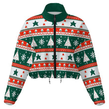 Charger l'image dans la galerie, Veste polaire courte à capuche pour femme MWL476 personnalisé avec photo texte prénom (conception une image)