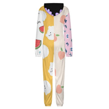 Charger l'image dans la galerie, Vêtements de détente une pièce zippés femme / homme personnalisée avec prénom motif texte (conception multi-images)