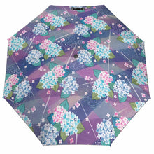 Charger l'image dans la galerie, Y01 Parapluie automatique pliable 3 plis / parapluie de poche (noir collé à l'intérieur / imprimé à l'extérieur) personnalisé avec photo texte prénom