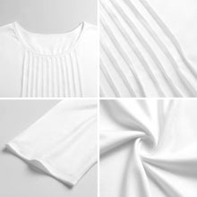 Charger l'image dans la galerie, Haut Femme Personnalisé Photo | Top Froncé Manches 3/4 Élégant