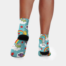 Charger l'image dans la galerie, Chaussettes Longues Personnalisées | Design Bicolore, Confort Polyester | Cadeau Unique