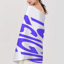 Charger l'image dans la galerie, Echarpe pompon pour femme grande taille 200cm 70cm x 10cm personnalisé avec photo texte prénom