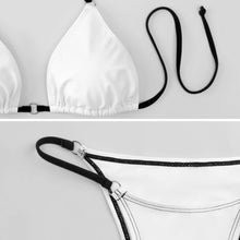 Charger l'image dans la galerie, Ensemble bikini triangle sexy pour femme SDS0314 personnalisée avec prénom motif texte (conception multi-images)